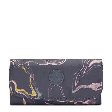 Carteras Kipling Money Land Printed Snap Wallet Grises | MX 2182MQ